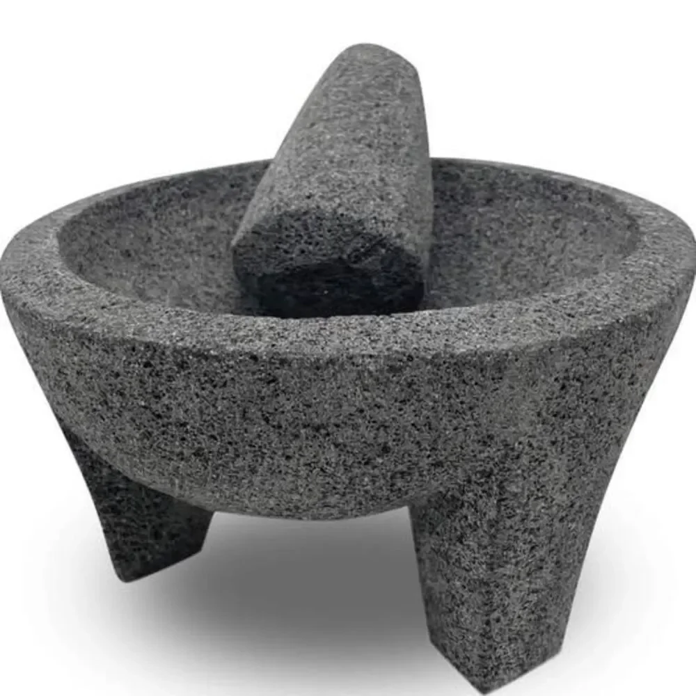 Volcanic rock brand new molcajete bowl mortar and pestle